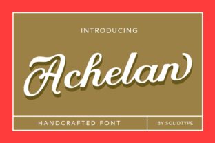 Achelan Font: Vintage Charm for Web Design