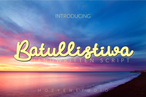 Batullistiwa Font Review: Modern Script for Campaigns