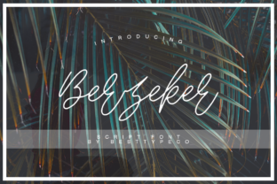 Berzeker Font: Elegant Script for Editorial Design