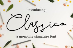 Classico Font: A Modern Script for Editorial Design