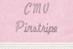 CMV Pinstripe Font for Handmade Products