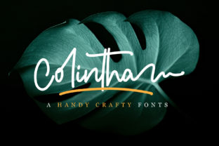 Colintha Font: A Sweet Handwritten Typeface for Editorial Design