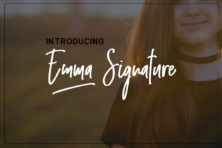 Emma Signature Font for Modern Web Design