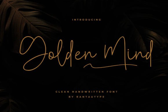 Golden Mind Font: Sweet Script for Handmade Crafts