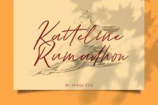 Katteline Rumadhon Font for Modern Craft Projects