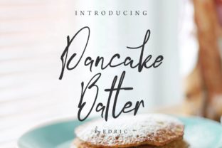 Pancake Batter Font: Sweet Script for Handmade Crafts