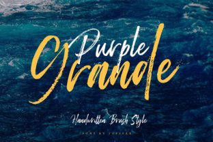Purple Grande Font: Authentic Script for Editorial Design
