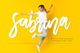 Sabrina Font: A Charming Handwritten Typeface for Makers