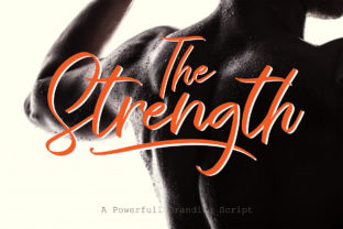 The Strength Font: A Bold Script for Editorial Design